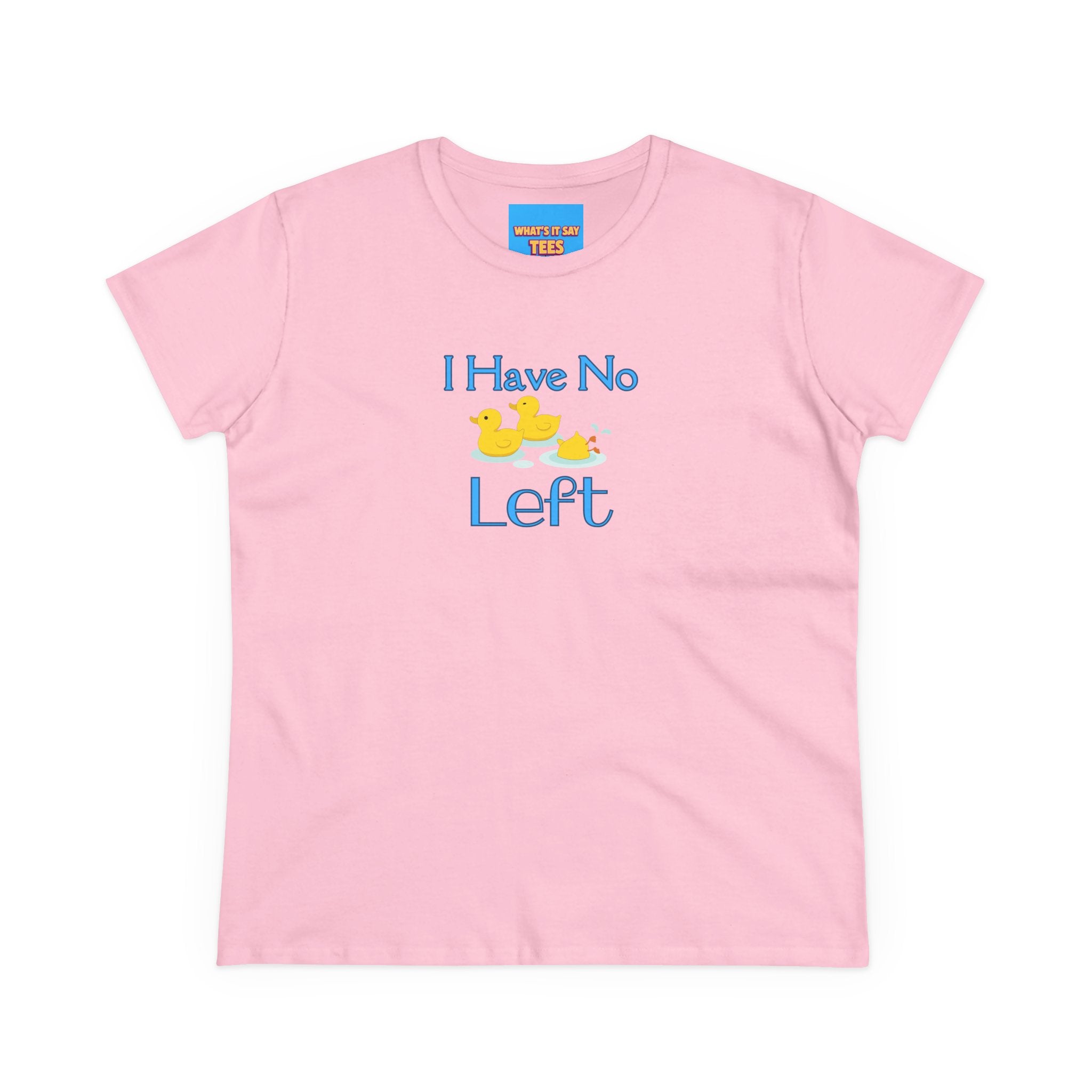 What's It Say Tees-I Have No Ducks left T-Shirt — Cute Rubber Duck Graphic Tee for Moms & New Parents