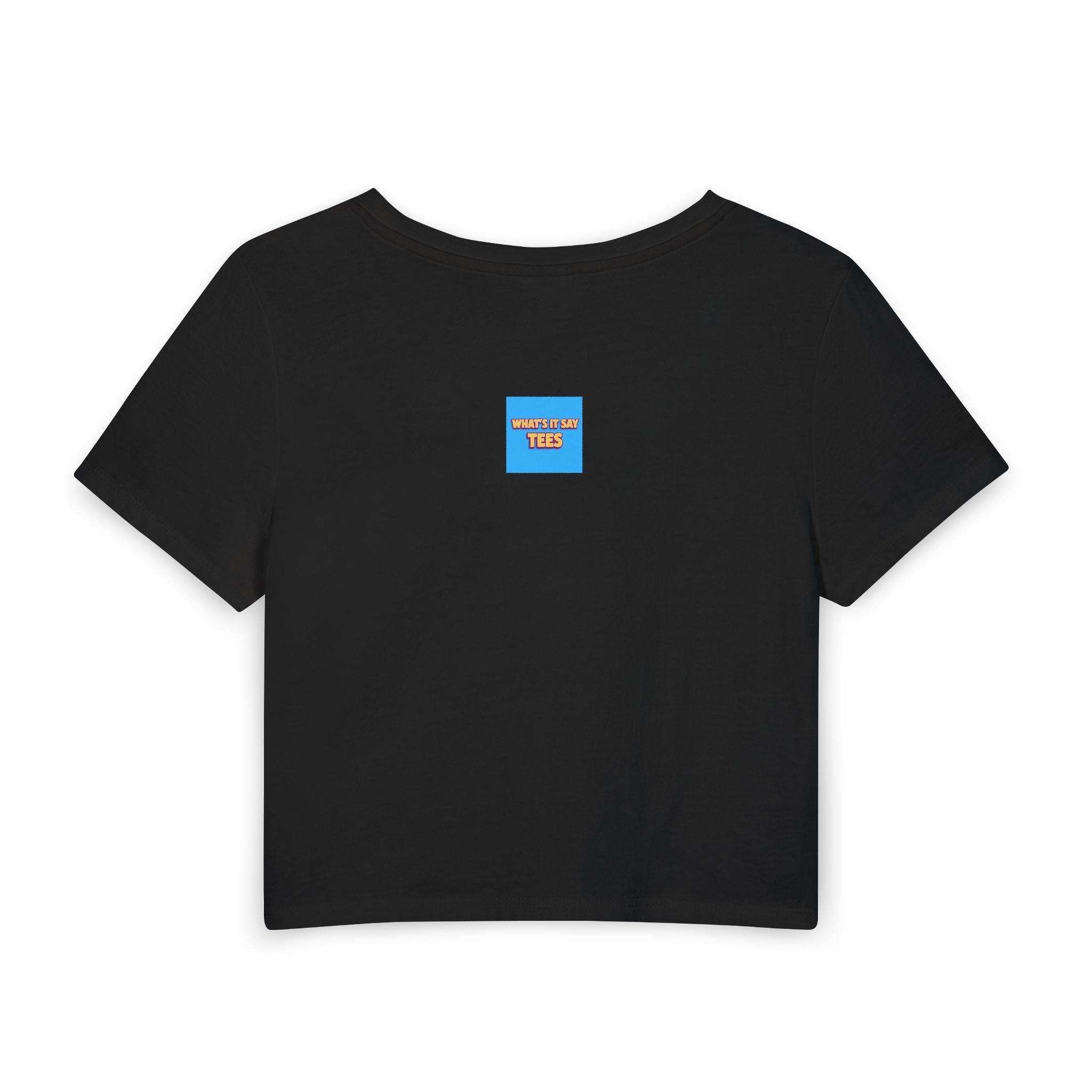 Baby Tee — 'No Lights, No Drama' Retro Neon Graphic Crop Top