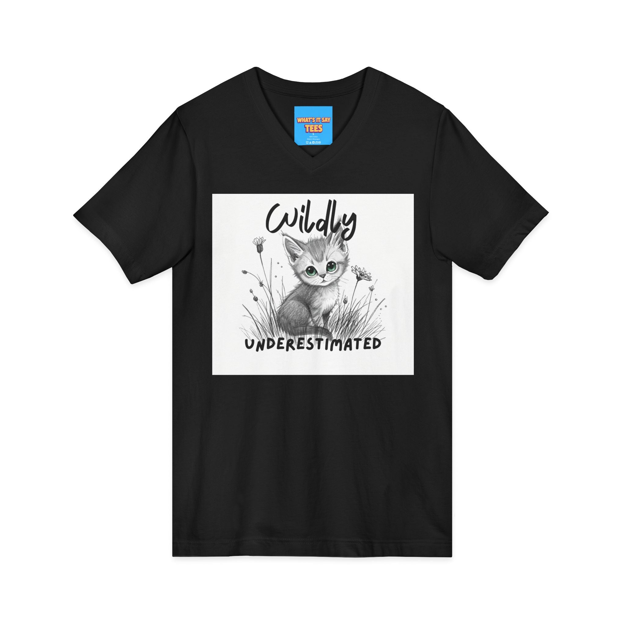 What's It Say Tees- Wildly Underestimated V-Neck Tee