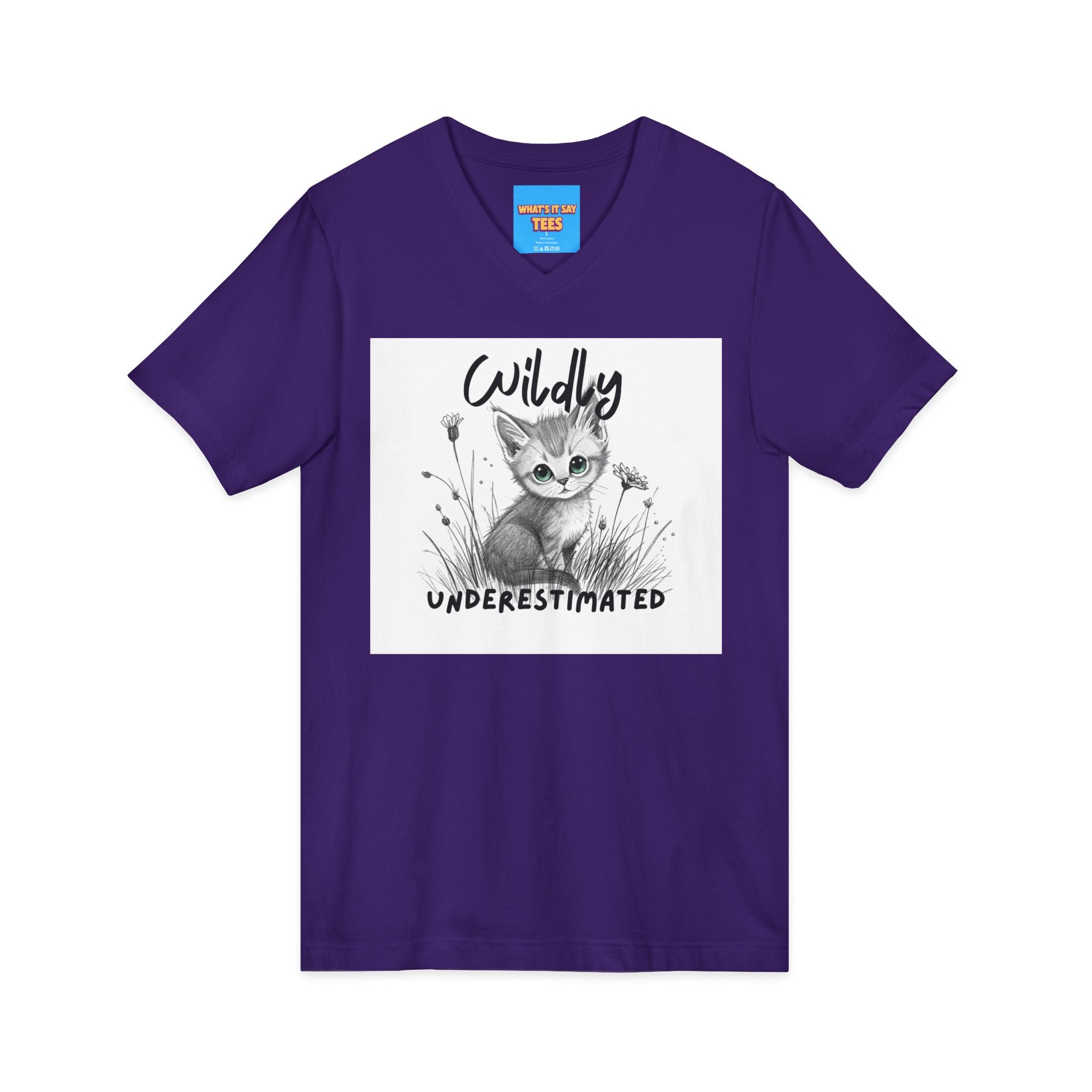 What's It Say Tees- Wildly Underestimated V-Neck Tee