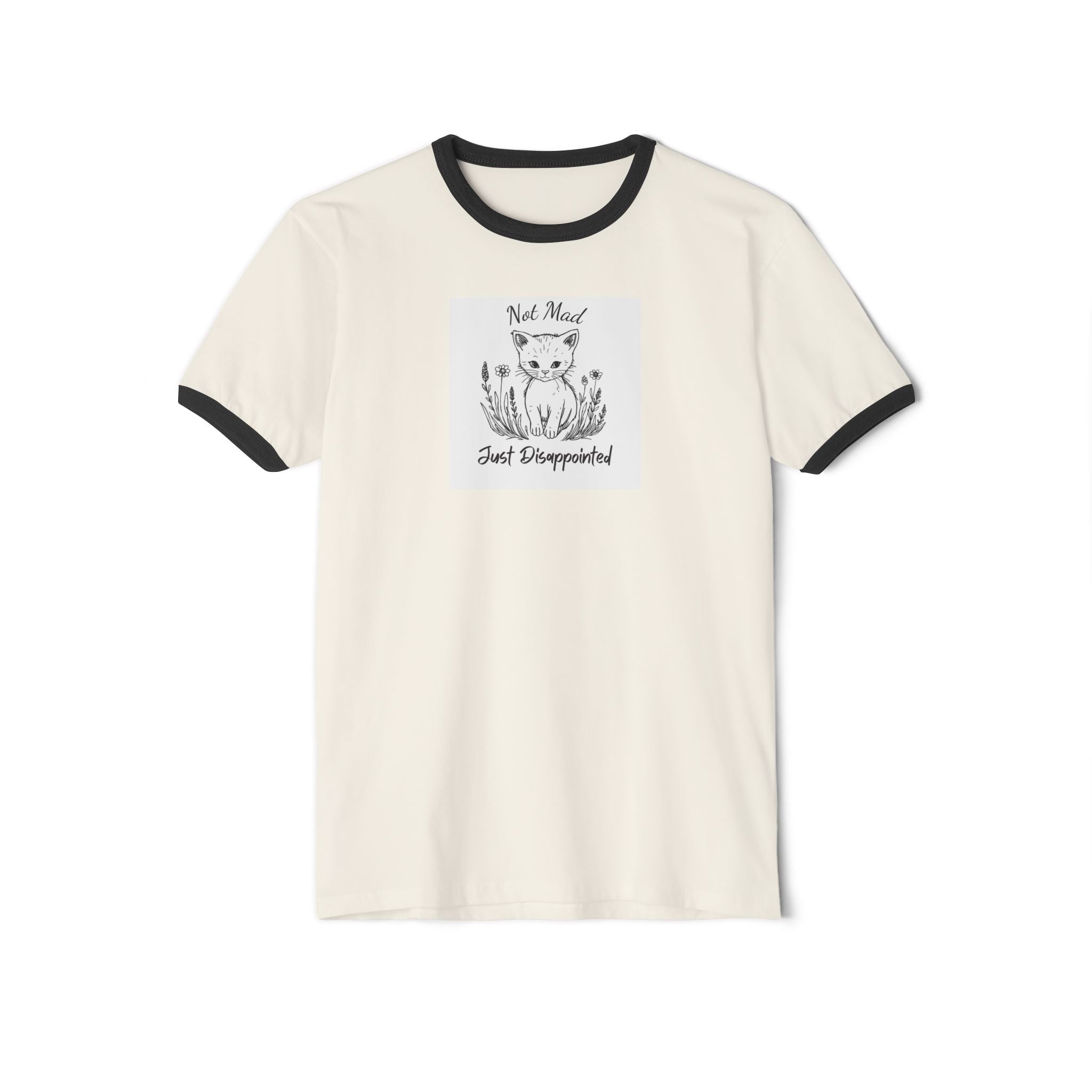 What's It Say Tees- Not mad just disappointed- Ringer T-Shirt