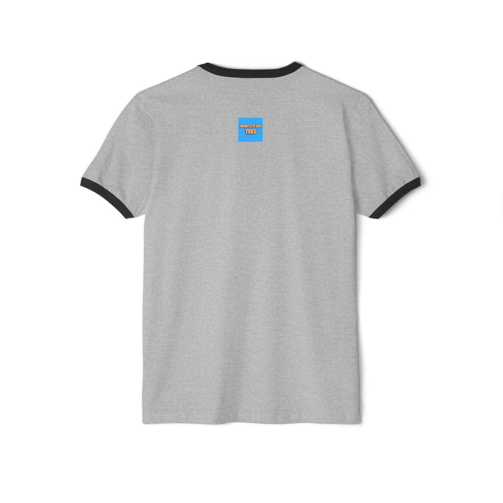 What's It Say Tees— “I am an Adult the Same Way a Folding Chair Is Furniture” Ringer Tee