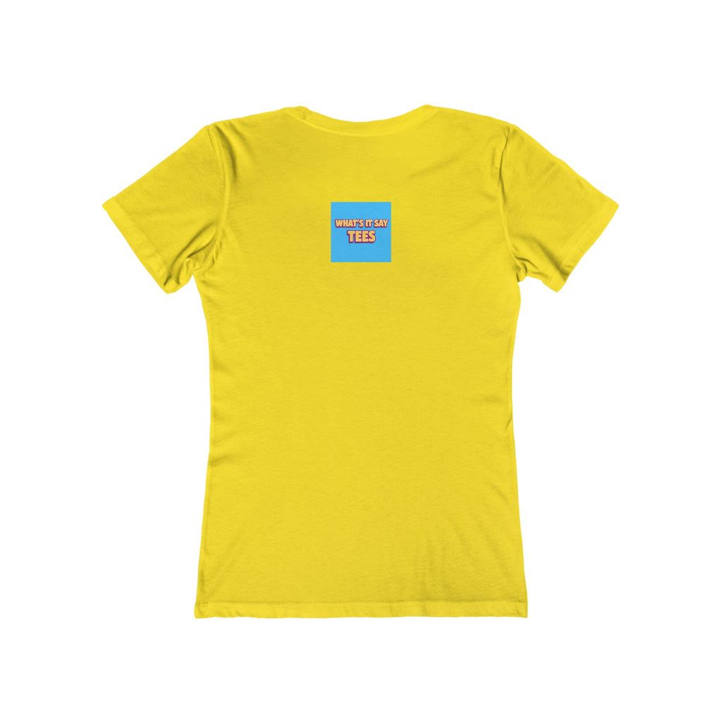 Bold Retro Graphic Boyfriend Tee for Women – 'BOLD' Neon Logo Casual Shirt