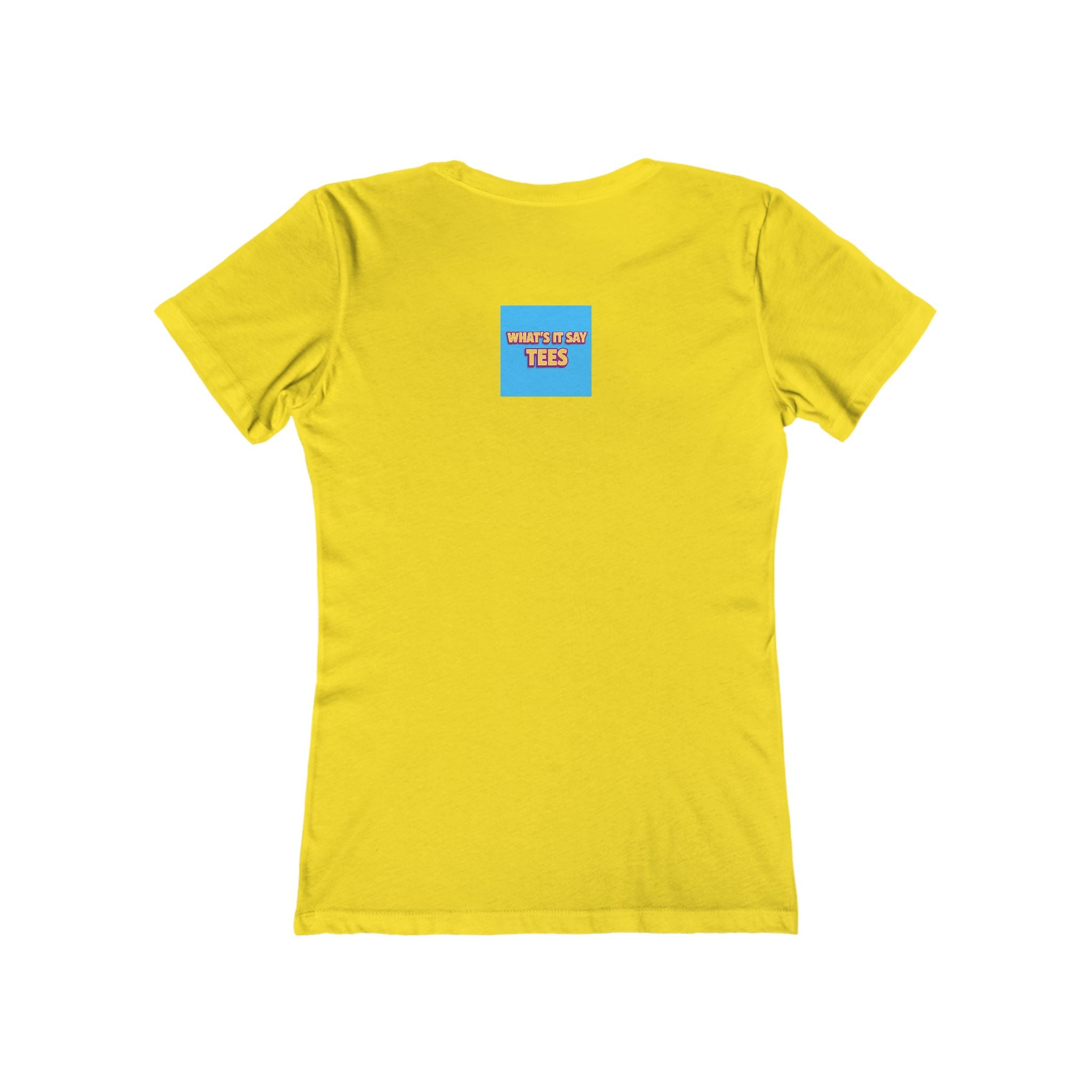 Bold Retro Graphic Boyfriend Tee for Women – 'BOLD' Neon Logo Casual Shirt