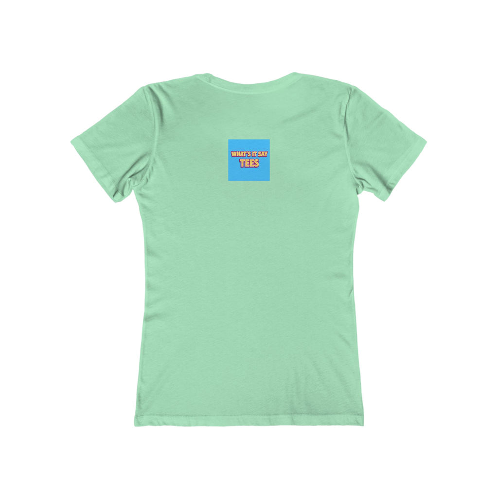 Bold Retro Graphic Boyfriend Tee for Women – 'BOLD' Neon Logo Casual Shirt