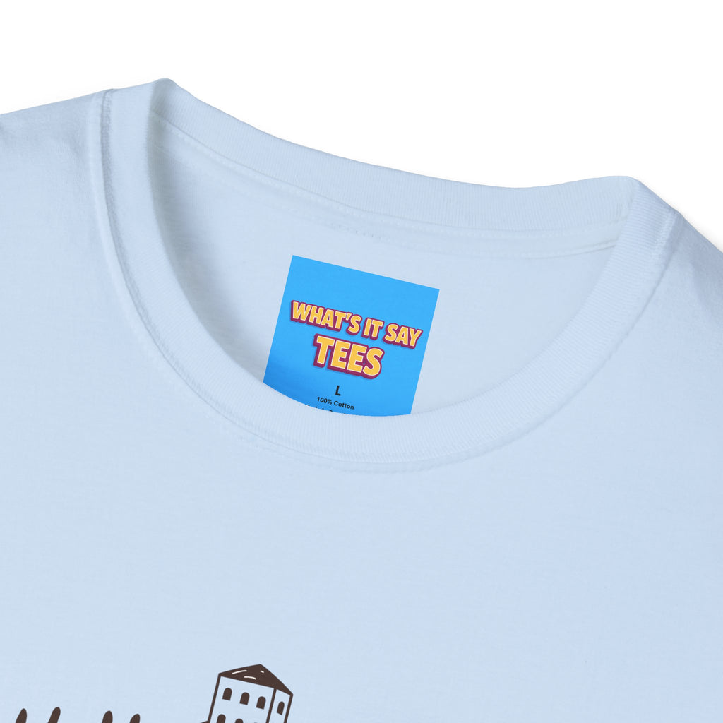 What's It Say Tees — "I Am Not Over the Hill, It's Where I Live" Cottage Landscape Tee