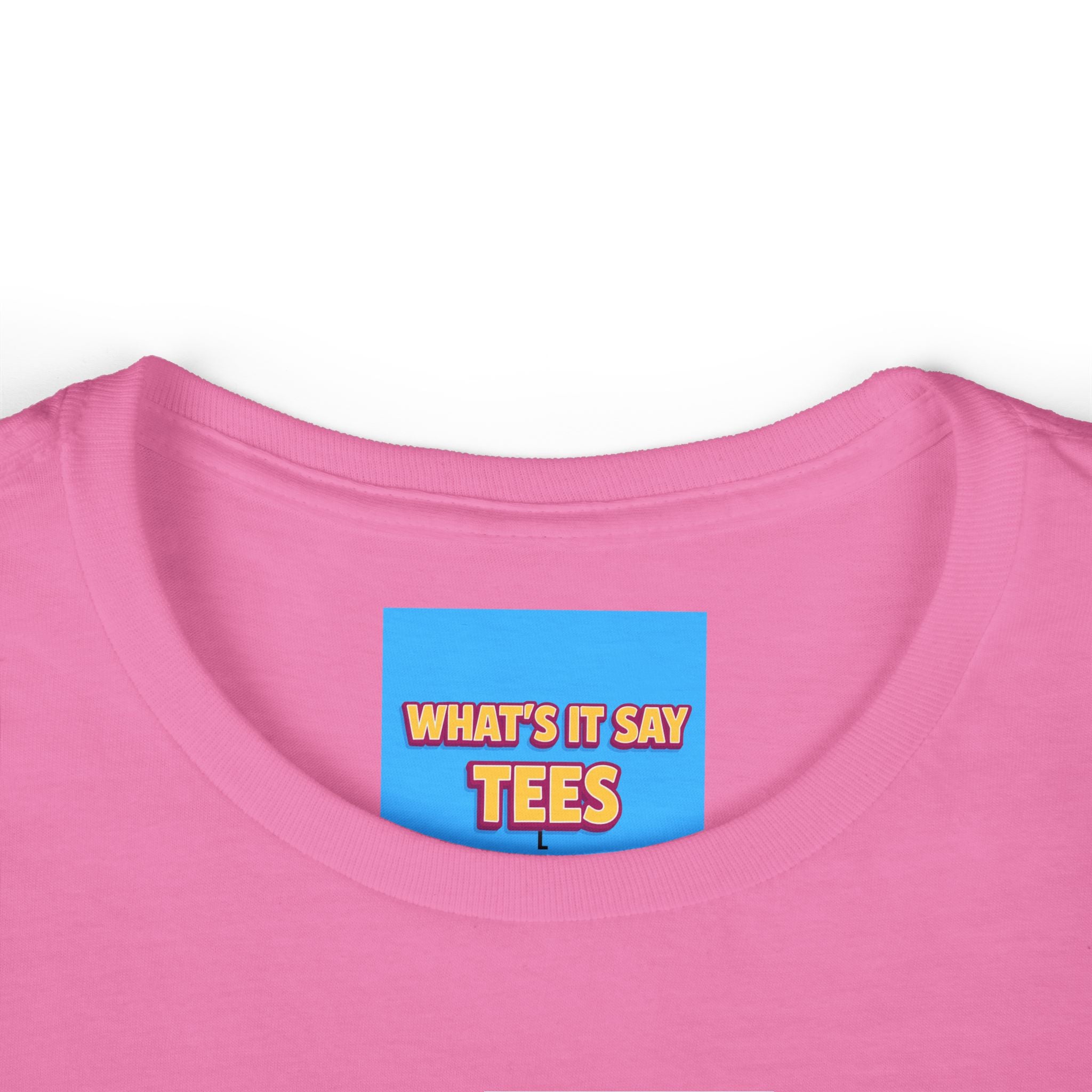 What's It Say Tees-Character Building Event Women's Tee — Minimal Script Logo Cotton T‑Shirt