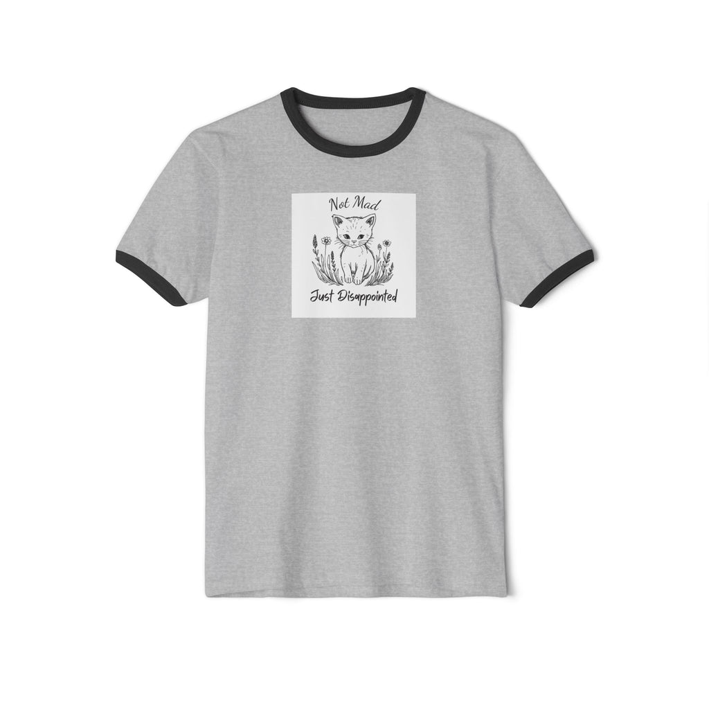 What's It Say Tees- Not mad just disappointed- Ringer T-Shirt