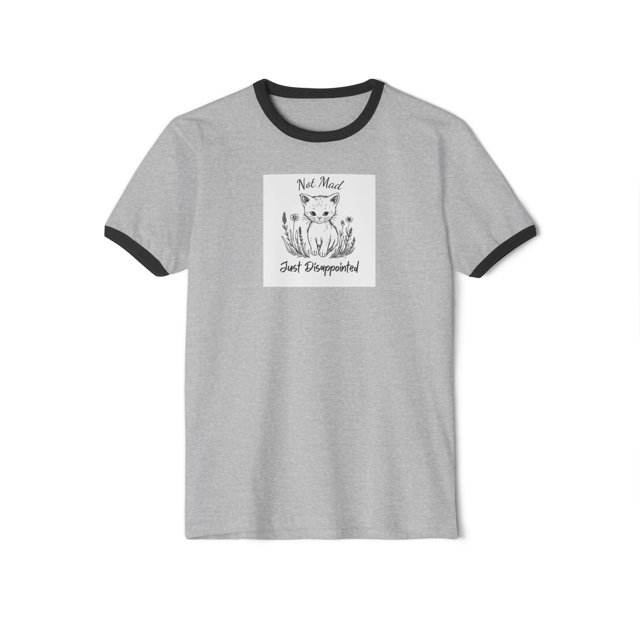 What's It Say Tees- Not mad just disappointed- Ringer T-Shirt