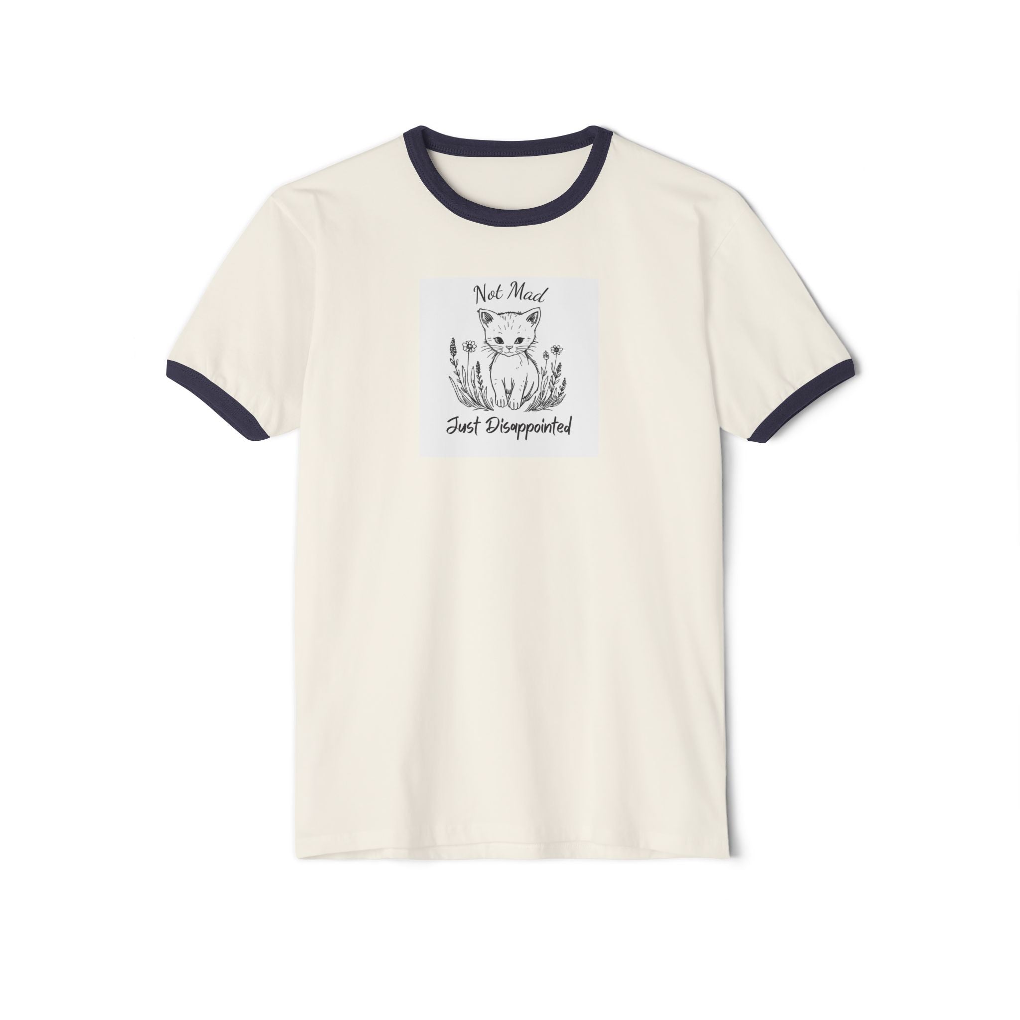 What's It Say Tees- Not mad just disappointed- Ringer T-Shirt