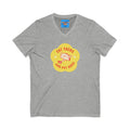 What's It Say Tees — "Eat Tacos and Pet Dogs" Graphic V‑Neck Tee