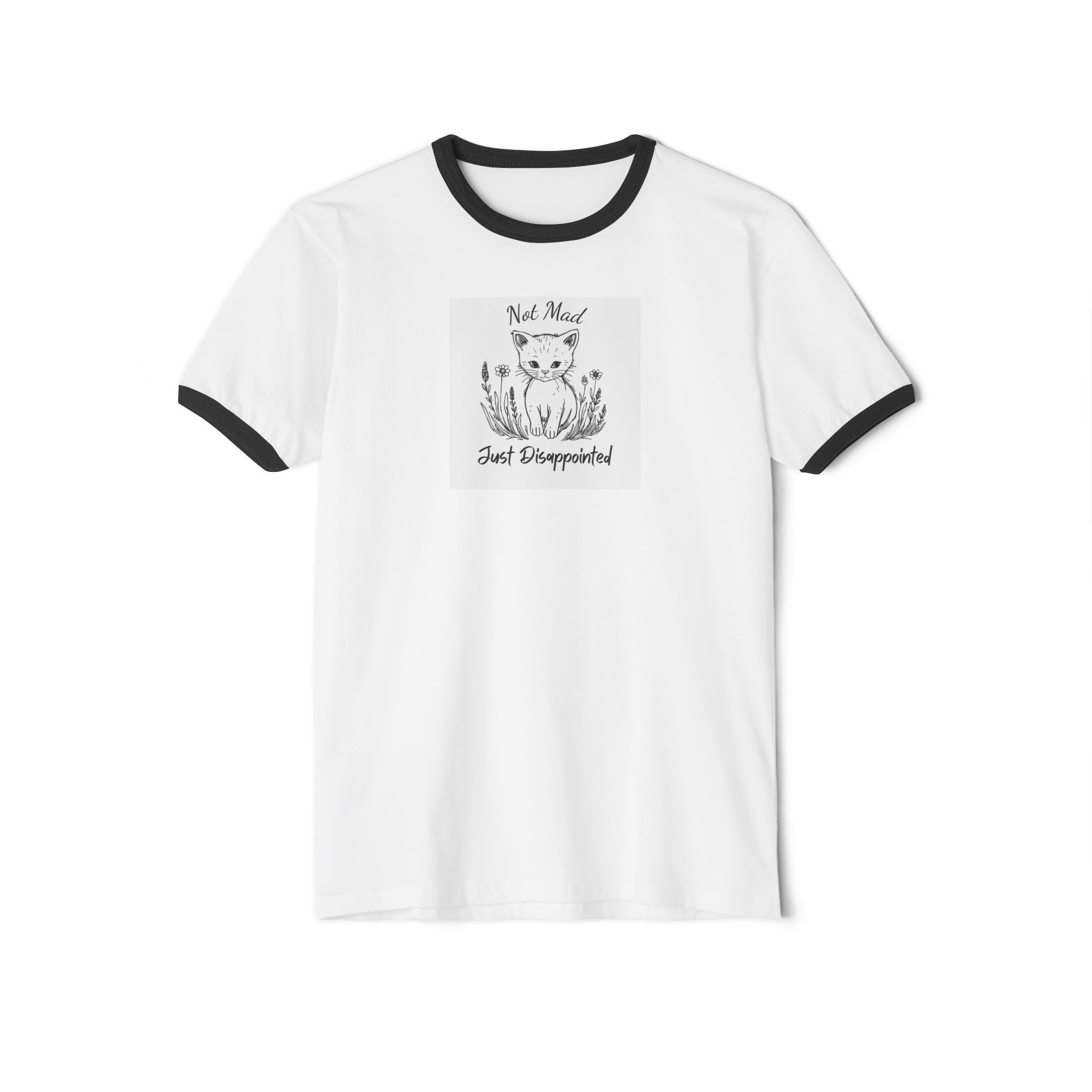 What's It Say Tees- Not mad just disappointed- Ringer T-Shirt