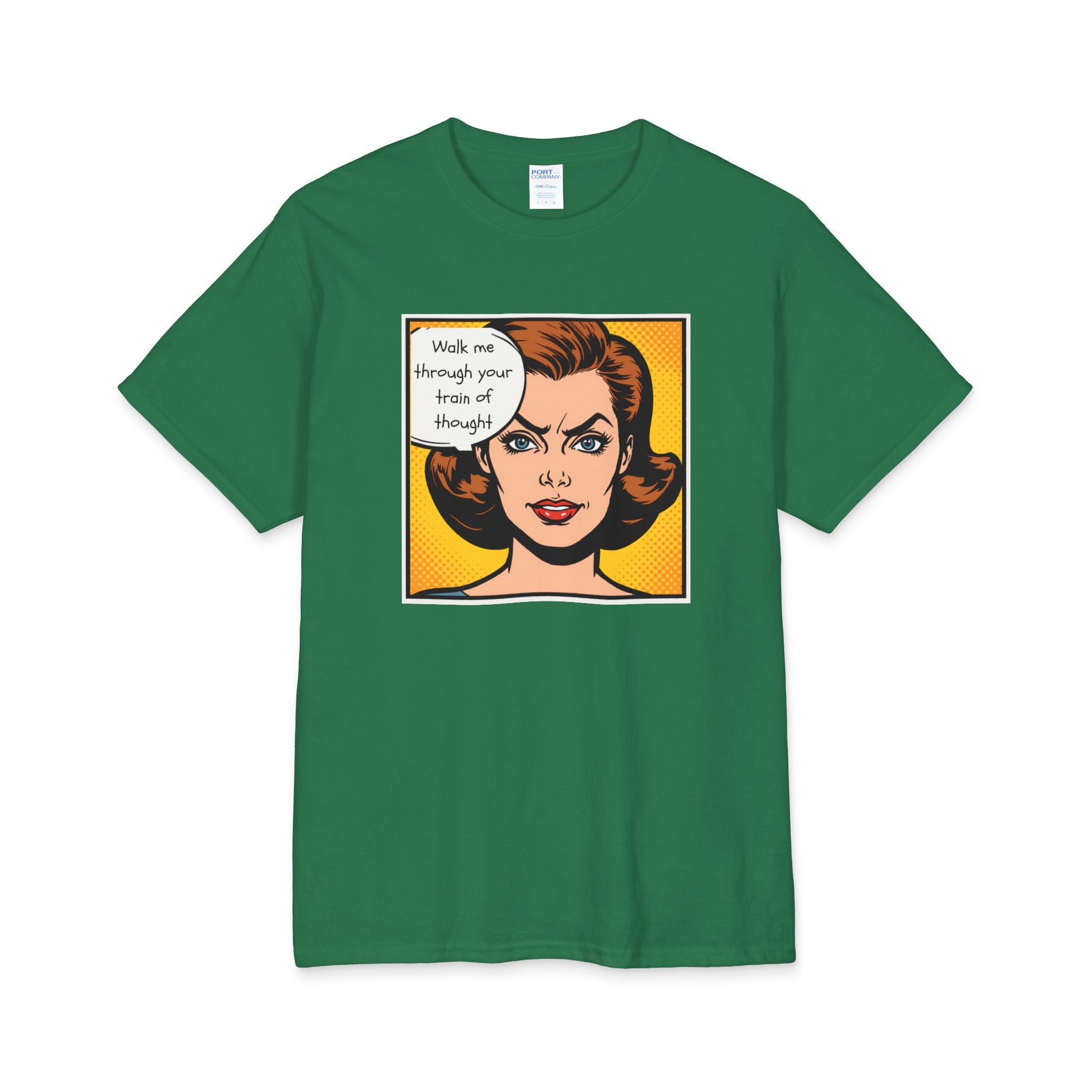 What's It Say Tees — "Walk me through your train of thought"