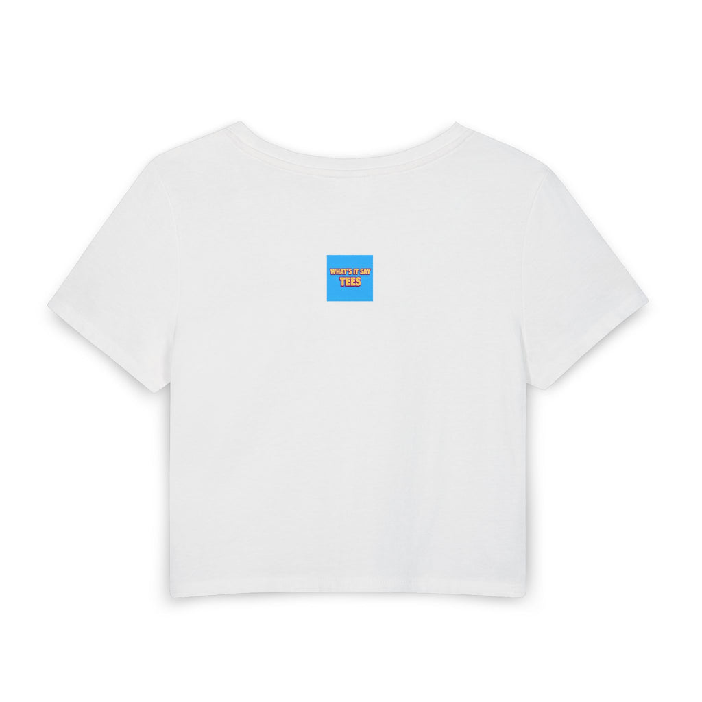 What's It Say Tees-Self Sabotage Mode Deactivated- Women's Baby Tee — Retro Script Graphic Crop Top
