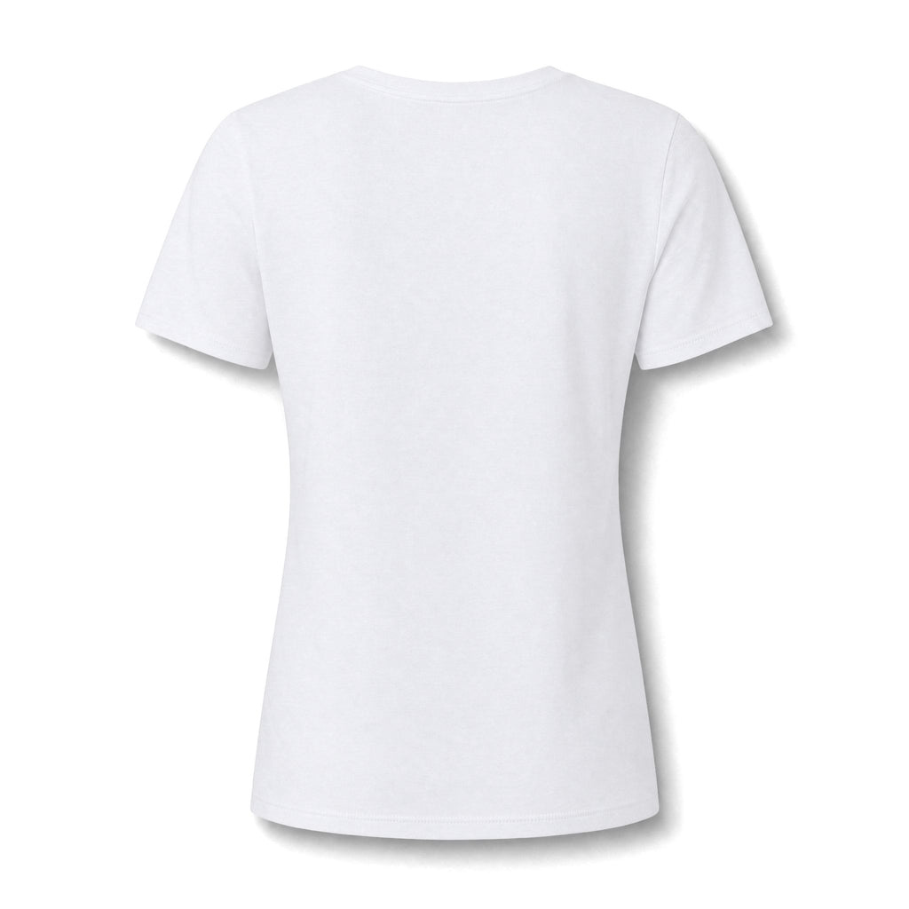 What's It Say Tees-V-Neck Tee — "This Is Not a Competition" Feminist Statement Shirt