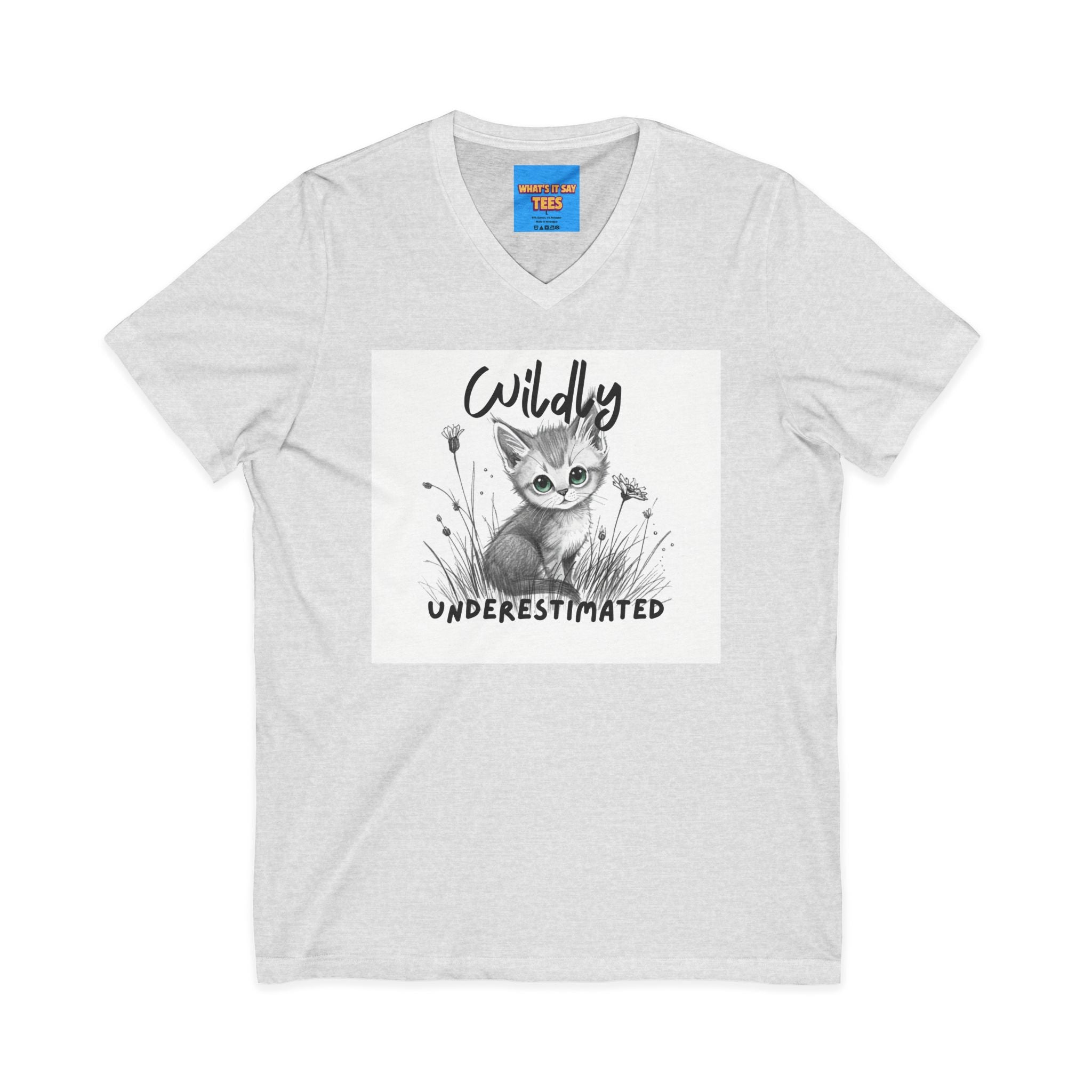 What's It Say Tees- Wildly Underestimated V-Neck Tee