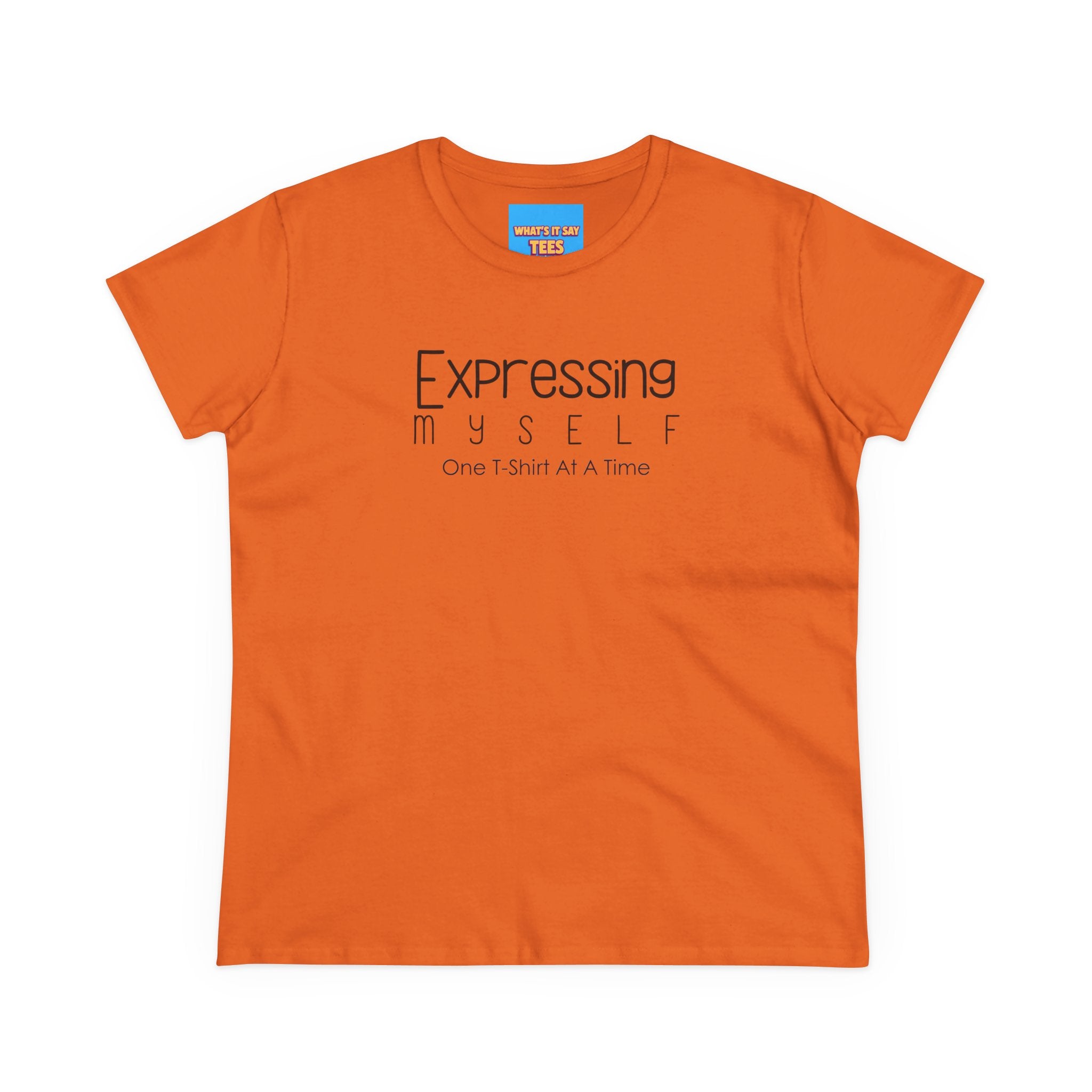 What's It Say Tees-Expressing Myself Women’s Tee — "Expressing Myself: One T-Shirt At A Time" Minimal Graphic Tee
