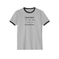 What's It Say Tees— “I am an Adult the Same Way a Folding Chair Is Furniture” Ringer Tee