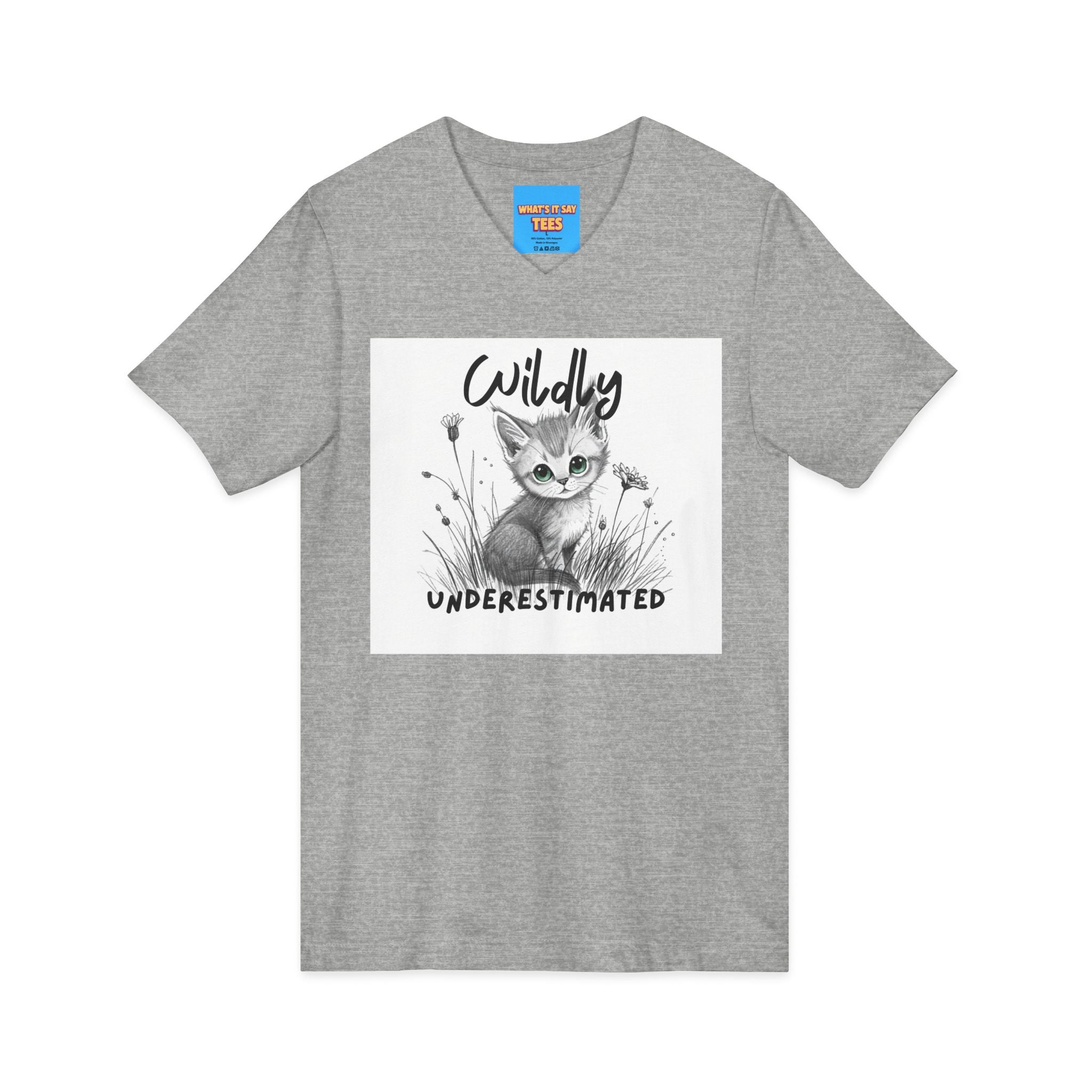 What's It Say Tees- Wildly Underestimated V-Neck Tee