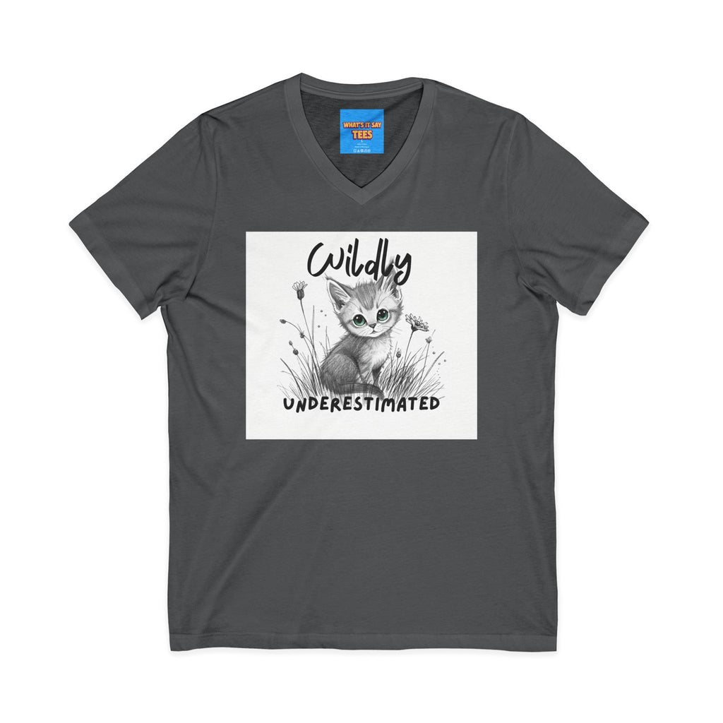 What's It Say Tees- Wildly Underestimated V-Neck Tee