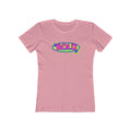 Bold Retro Graphic Boyfriend Tee for Women – 'BOLD' Neon Logo Casual Shirt